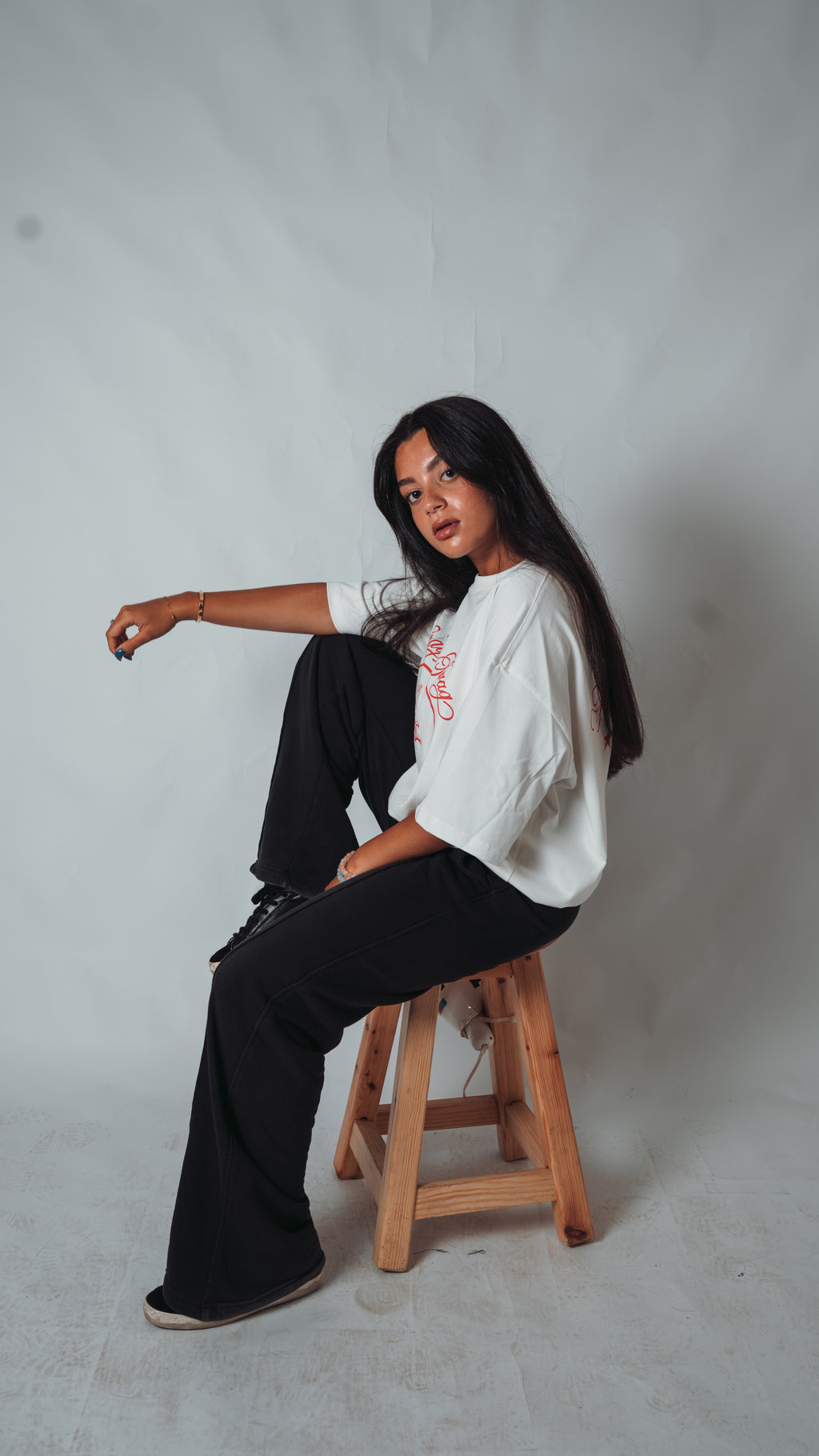 PRAY FOR SW4G Cropped Tee — White